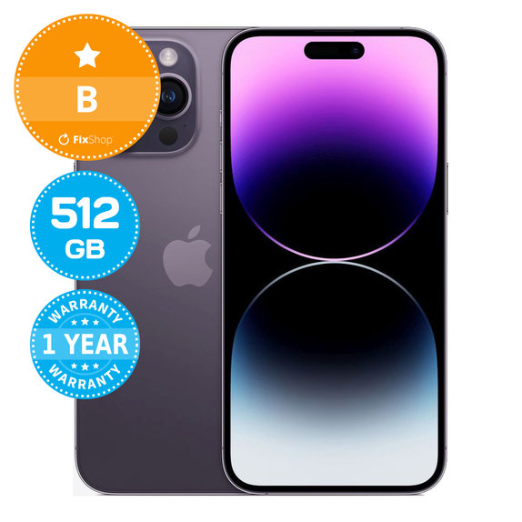 Apple iPhone 14 Pro Max Deep Purple 512GB B Ανακατασκευασμένο