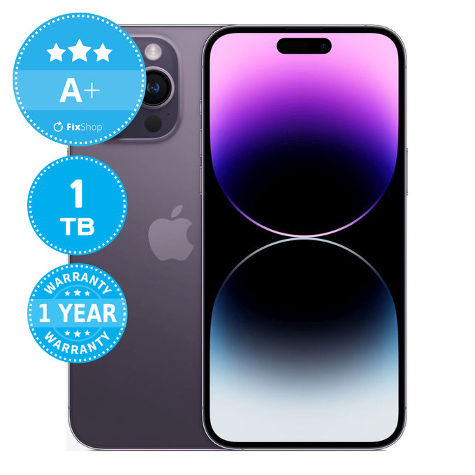 Apple iPhone 14 Pro Max Deep Purple 1TB A+ Ανακατασκευασμένο
