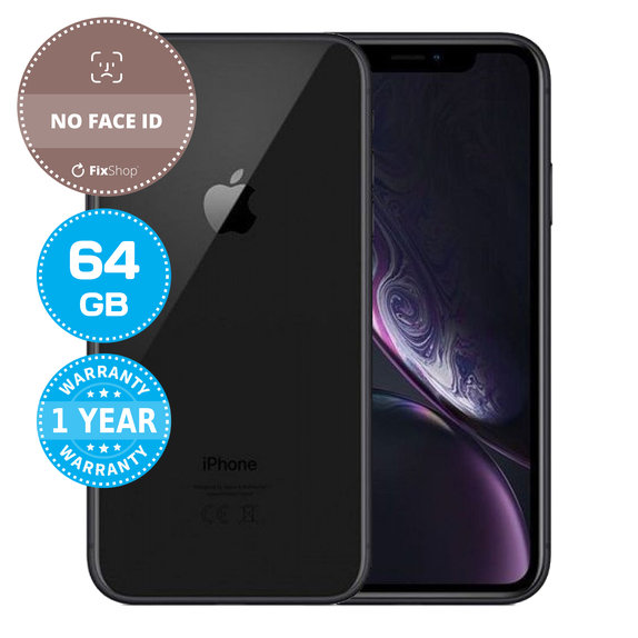 Apple iPhone XR Black 64GB (No Face ID) Ανακατασκευασμένο