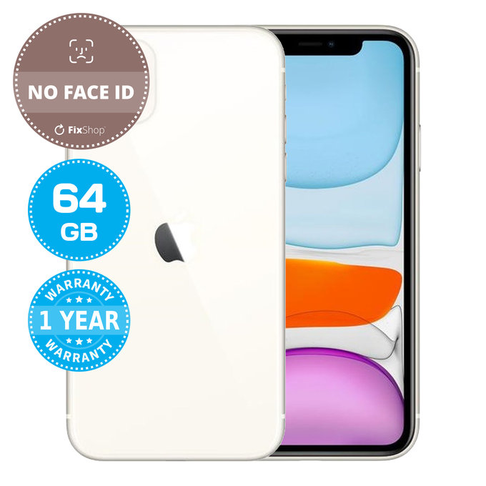 Apple iPhone 11 White 64GB (No Face ID) Ανακατασκευασμένο