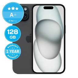 Apple iPhone 15 Black 128GB A+ Ανακατασκευασμένο