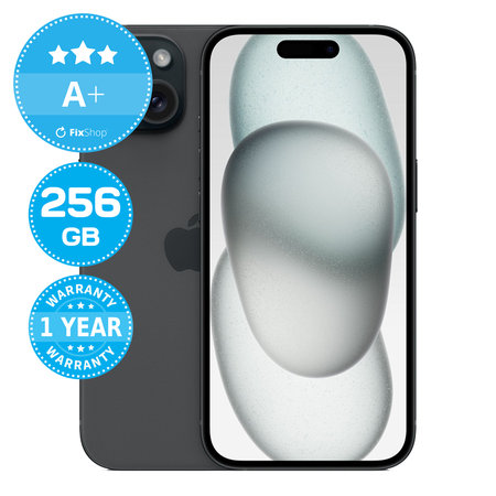 Apple iPhone 15 Black 256GB A+ Ανακατασκευασμένο