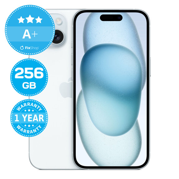 Apple iPhone 15 Blue 256GB A+ Ανακατασκευασμένο