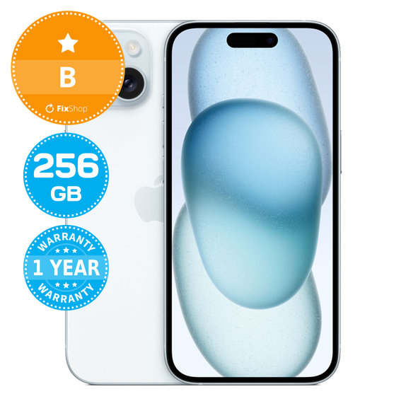 Apple iPhone 15 Blue 256GB B Ανακατασκευασμένο