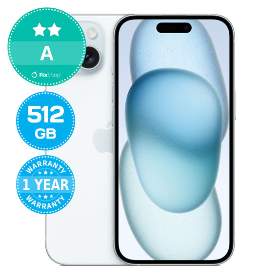 Apple iPhone 15 Blue 512GB A Ανακατασκευασμένο