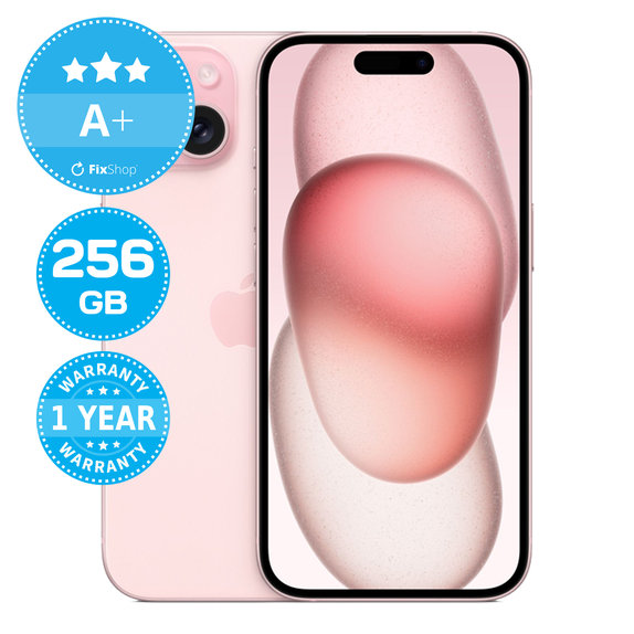 Apple iPhone 15 Pink 256GB A+ Ανακατασκευασμένο
