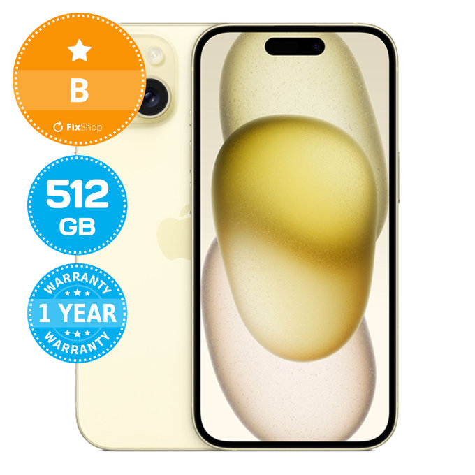Apple iPhone 15 Yellow 512GB B Ανακατασκευασμένο