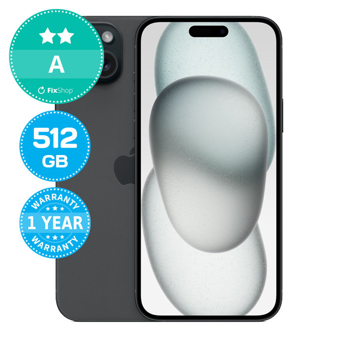 Apple iPhone 15 Plus Black 512GB A Ανακατασκευασμένο