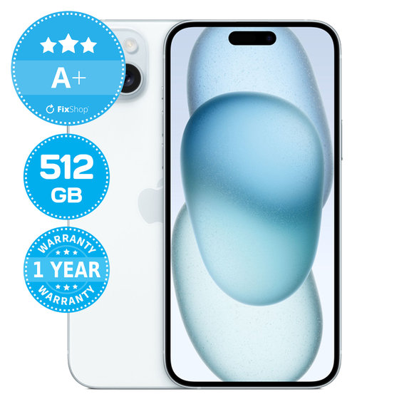 Apple iPhone 15 Plus Blue 512GB A+ Ανακατασκευασμένο