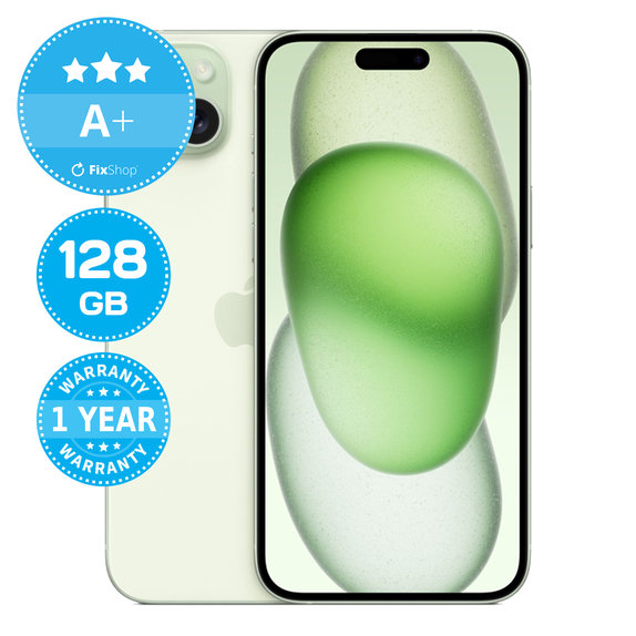 Apple iPhone 15 Plus Green 128GB A+ Ανακατασκευασμένο