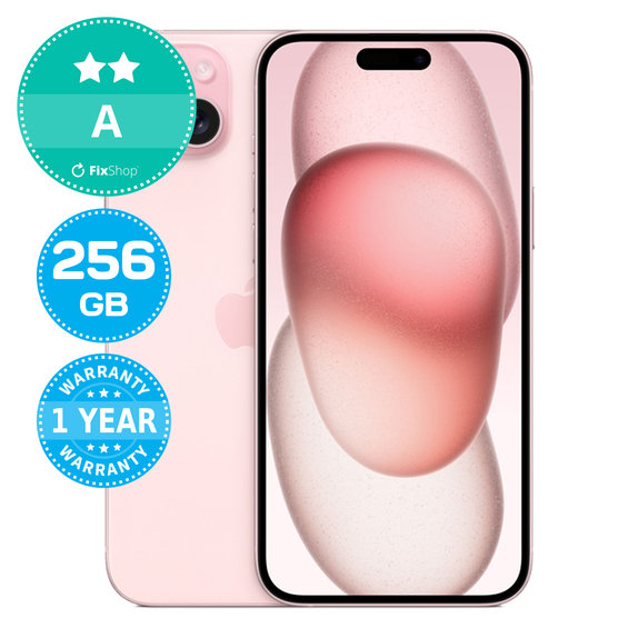 Apple iPhone 15 Plus Pink 256GB A Ανακατασκευασμένο
