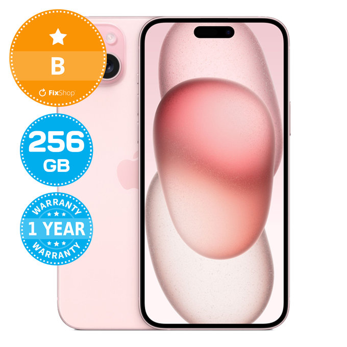 Apple iPhone 15 Plus Pink 256GB B Ανακατασκευασμένο