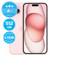 Apple iPhone 15 Plus Pink 512GB A+ Ανακατασκευασμένο