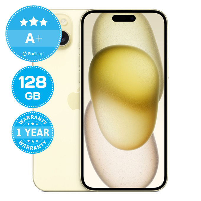 Apple iPhone 15 Plus Yellow 128GB A+ Ανακατασκευασμένο
