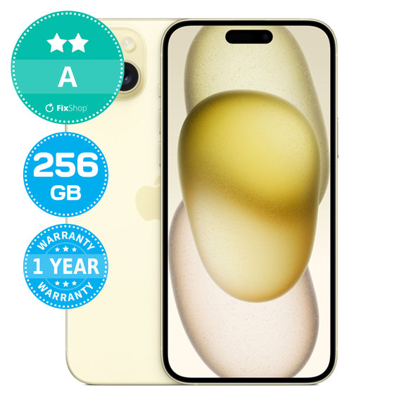 Apple iPhone 15 Plus Yellow 256GB A Ανακατασκευασμένο
