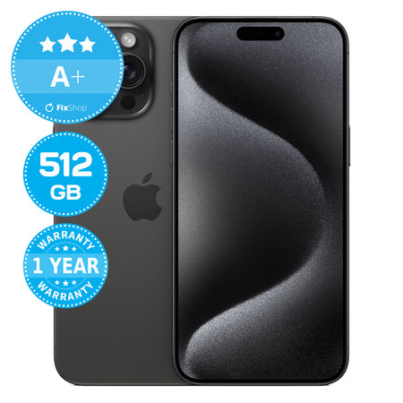 Apple iPhone 15 Pro Max Black Titanium 512GB A+ Ανακατασκευασμένο
