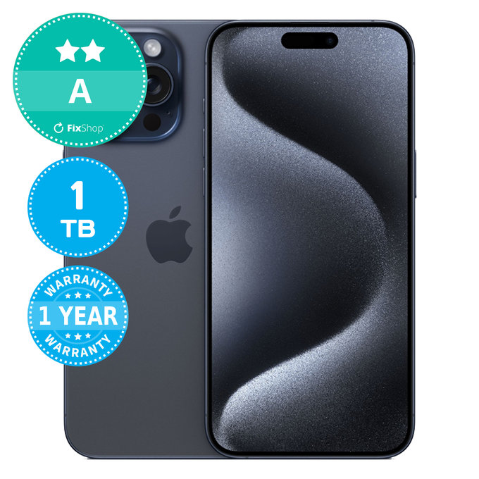 Apple iPhone 15 Pro Max Blue Titanium 1TB A Ανακατασκευασμένο