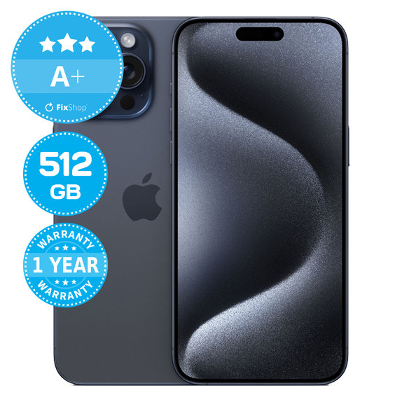 Apple iPhone 15 Pro Max Blue Titanium 512GB A+ Ανακατασκευασμένο