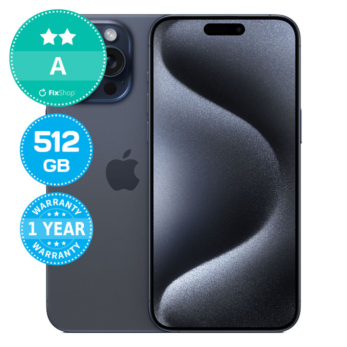 Apple iPhone 15 Pro Max Blue Titanium 512GB A Ανακατασκευασμένο
