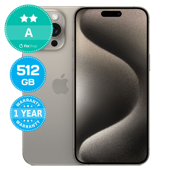 Apple iPhone 15 Pro Max Natural Titanium 512GB A Ανακατασκευασμένο