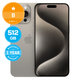 Apple iPhone 15 Pro Max Natural Titanium 512GB B Ανακατασκευασμένο