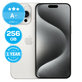 Apple iPhone 15 Pro Max White Titanium 256GB A+ Ανακατασκευασμένο