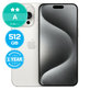 Apple iPhone 15 Pro Max White Titanium 512GB A Ανακατασκευασμένο