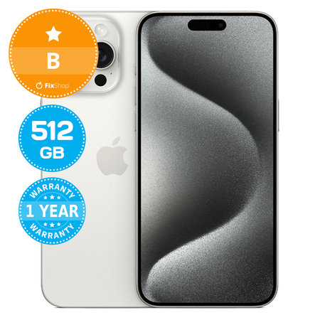 Apple iPhone 15 Pro Max White Titanium 512GB B Ανακατασκευασμένο