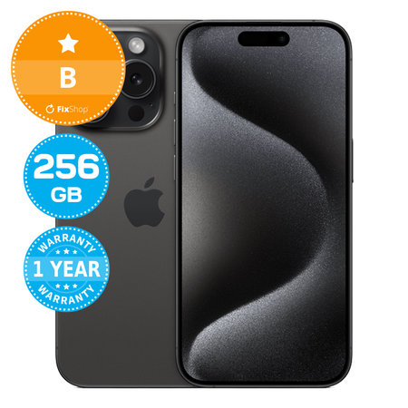 Apple iPhone 15 Pro Black Titanium 256GB B Ανακατασκευασμένο
