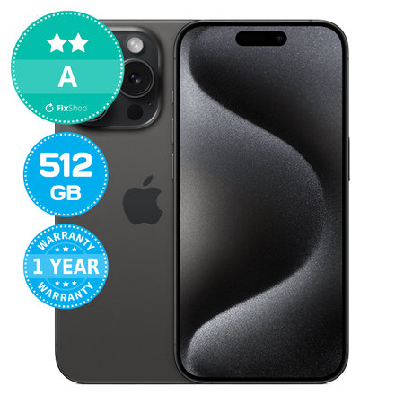Apple iPhone 15 Pro Black Titanium 512GB A Ανακατασκευασμένο