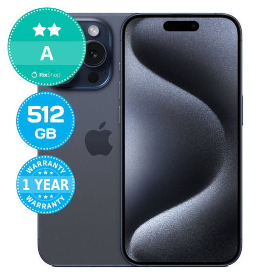 Apple iPhone 15 Pro Blue Titanium 512GB A Ανακατασκευασμένο