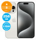 Apple iPhone 15 Pro White Titanium 256GB B Ανακατασκευασμένο
