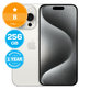 Apple iPhone 15 Pro White Titanium 256GB B Ανακατασκευασμένο