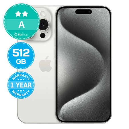 Apple iPhone 15 Pro White Titanium 512GB A Ανακατασκευασμένο