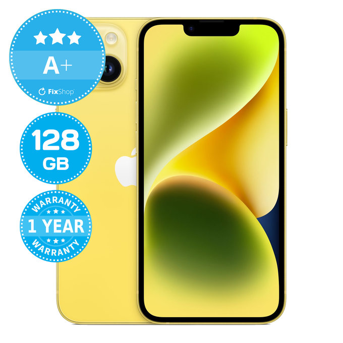 Apple iPhone 14 Yellow 128GB A+ Ανακατασκευασμένο