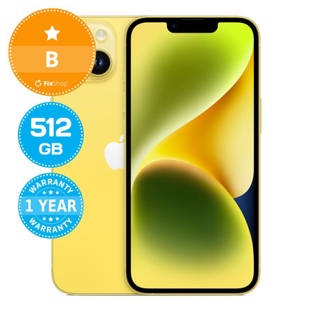 Apple iPhone 14 Yellow 512GB B Ανακατασκευασμένο