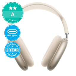 Apple AirPods Max (USB-C) - Starlight A Ανακατασκευασμένο