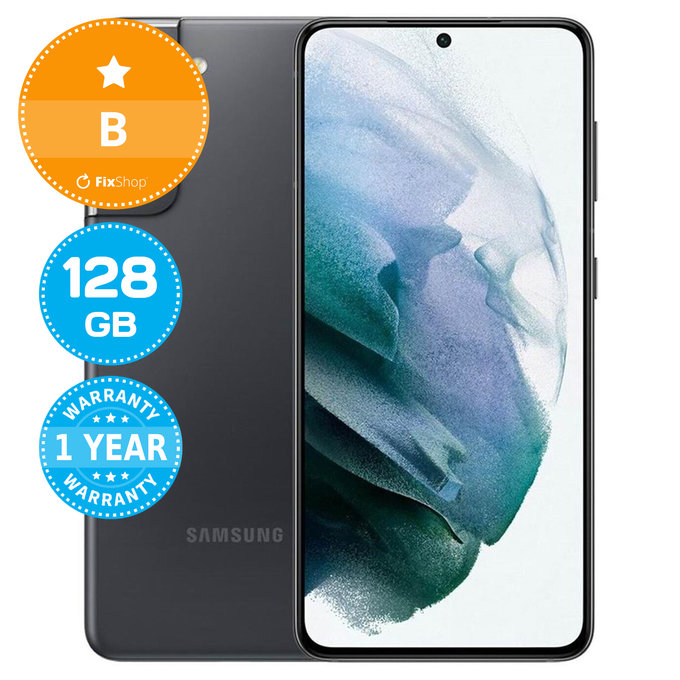 Samsung Galaxy S21 G991B Phantom Gray 128GB B Ανακατασκευασμένο