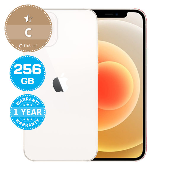 Apple iPhone 12 Mini White 256GB C Ανακατασκευασμένο