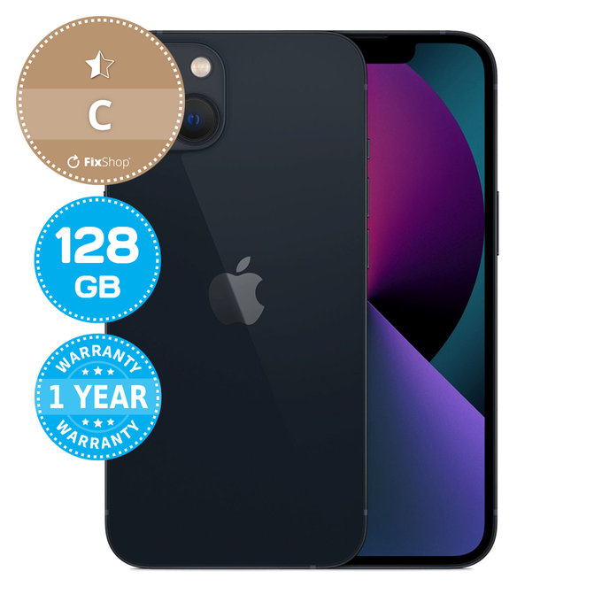 Apple iPhone 13 Midnight 128GB C Ανακατασκευασμένο