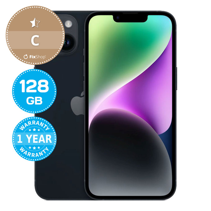 Apple iPhone 14 Midnight 128GB C Ανακατασκευασμένο