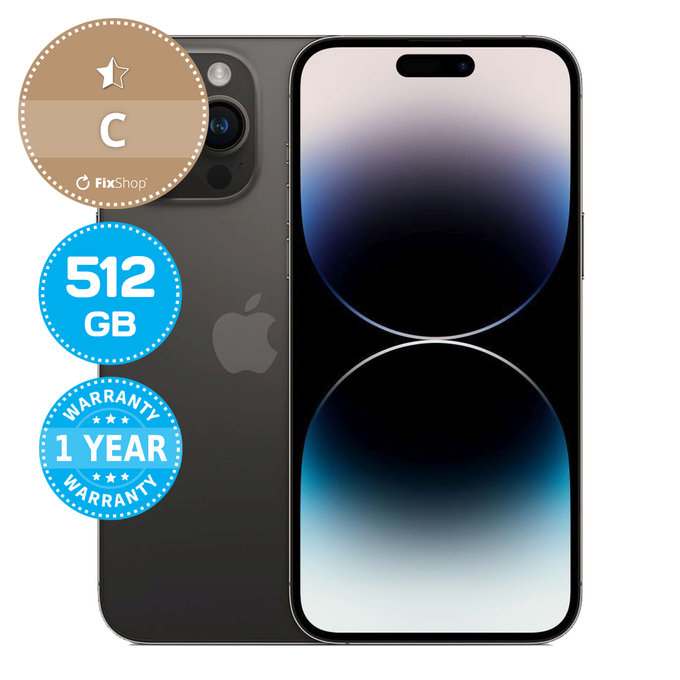Apple iPhone 14 Pro Max Space Black 512GB C Ανακατασκευασμένο