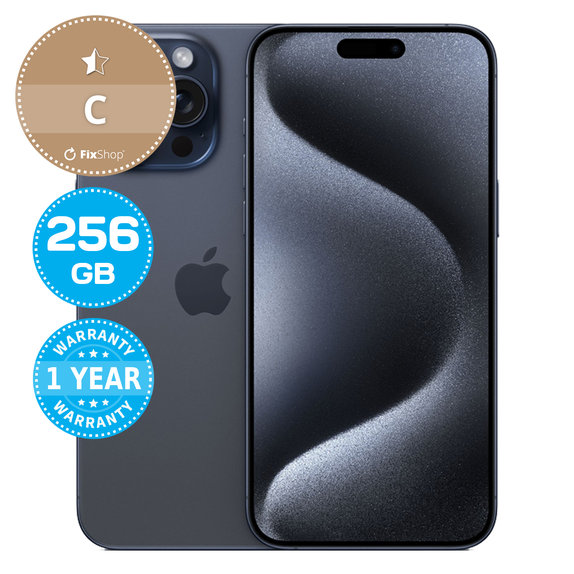 Apple iPhone 15 Pro Max Blue Titanium 256GB C Ανακατασκευασμένο
