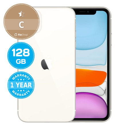 Apple iPhone 11 White 128GB C Ανακατασκευασμένο