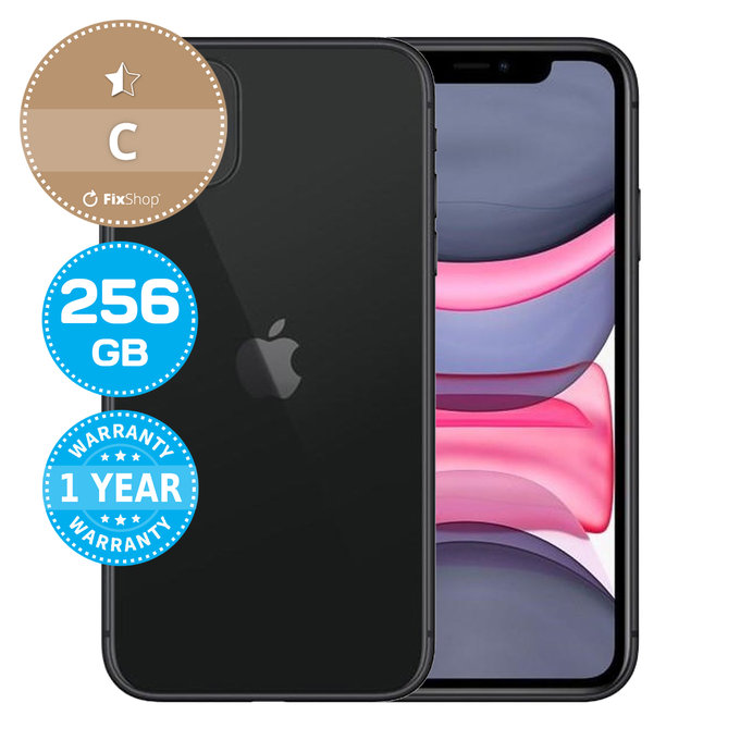 Apple iPhone 11 Black 256GB C Ανακατασκευασμένο