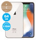 Apple iPhone X Silver 64GB C Ανακατασκευασμένο