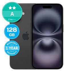Apple iPhone 16 Black 128GB A Ανακατασκευασμένο