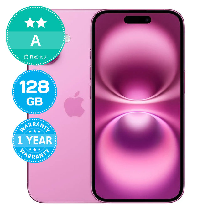 Apple iPhone 16 Pink 128GB A Ανακατασκευασμένο