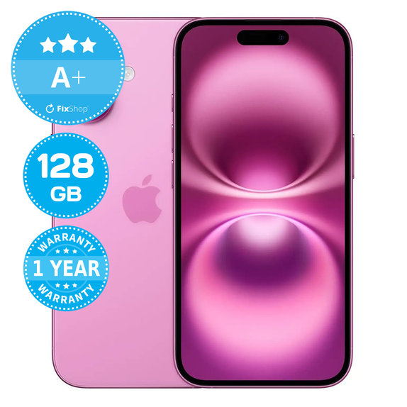 Apple iPhone 16 Pink 128GB A+ Ανακατασκευασμένο