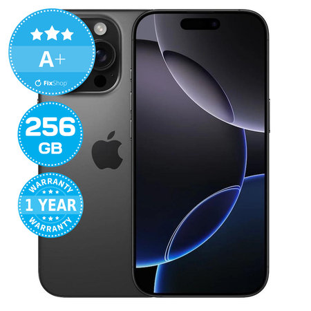 Apple iPhone 16 Pro Black Titanium 256GB A+ Ανακατασκευασμένο